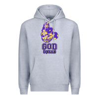 Heather Grey kelvins god squad strong Premium Hoodie - linhVisuals