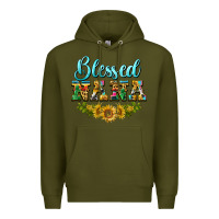 Army Green blessed nana Premium Hoodie - BarkalooDesign