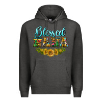 Charcoal Heather blessed nana Premium Hoodie - BarkalooDesign