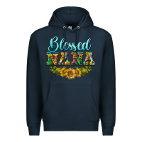 Navy blessed nana Premium Hoodie - BarkalooDesign