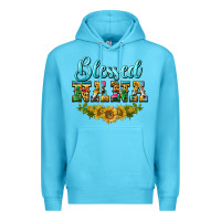Ocean Blue blessed nana Premium Hoodie - BarkalooDesign