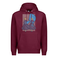 Burgundy sisters    white christmas Premium Hoodie - linhVisuals