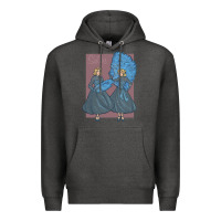 Charcoal Heather sisters    white christmas Premium Hoodie - linhVisuals