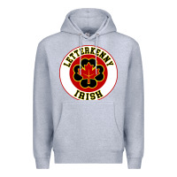 Heather Grey letterkenny irish shoresy shamrock Premium Hoodie - linhVisuals