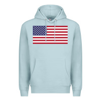 Blue Mist american flag Premium Hoodie - linhVisuals