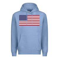 Colony Blue american flag Premium Hoodie - linhVisuals