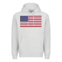 Dove Grey american flag Premium Hoodie - linhVisuals