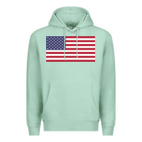 Seafoam american flag Premium Hoodie - linhVisuals