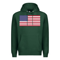 Sports Green american flag Premium Hoodie - linhVisuals