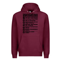 Burgundy understanding engineers funny Premium Hoodie - linhVisuals