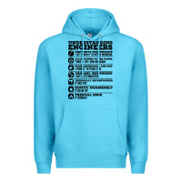 Ocean Blue understanding engineers funny Premium Hoodie - linhVisuals