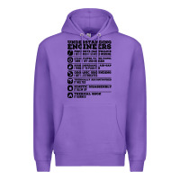 Purple understanding engineers funny Premium Hoodie - linhVisuals