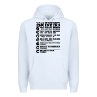 White understanding engineers funny Premium Hoodie - linhVisuals