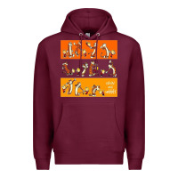 Burgundy calvin Premium Hoodie - linhVisuals