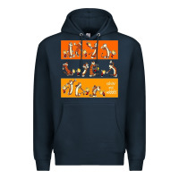 Navy calvin Premium Hoodie - linhVisuals