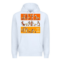 White calvin Premium Hoodie - linhVisuals