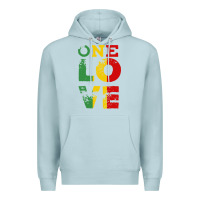 Blue Mist one love rasta reggae Premium Hoodie - linhVisuals