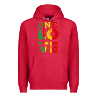 Cardinal one love rasta reggae Premium Hoodie - linhVisuals