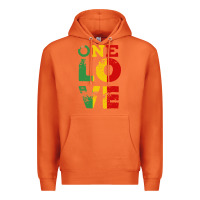 Carrot one love rasta reggae Premium Hoodie - linhVisuals
