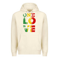 Sandshell one love rasta reggae Premium Hoodie - linhVisuals
