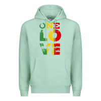 Seafoam one love rasta reggae Premium Hoodie - linhVisuals