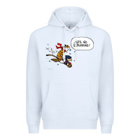 White calvin Premium Hoodie - linhVisuals