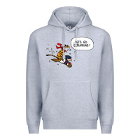 Heather Grey calvin Premium Hoodie - linhVisuals