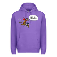 Purple calvin Premium Hoodie - linhVisuals