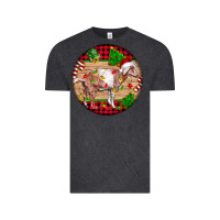 Vintage Black Nubian Goat Christmas Vintage Tee - LillyAllenDesigns