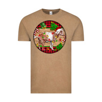 Vintage Coffee Nubian Goat Christmas Vintage Tee - LillyAllenDesigns