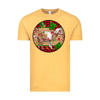 Vintage Mustard Nubian Goat Christmas Vintage Tee - LillyAllenDesigns