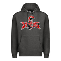 Charcoal Heather vipers sports Premium Hoodie - linhVisuals