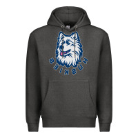 Charcoal Heather HUSKIES Premium Hoodie - linhVisuals