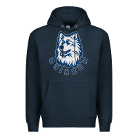 Navy HUSKIES Premium Hoodie - linhVisuals