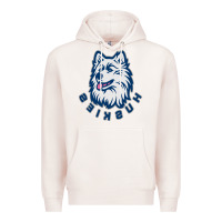 Pale Pink HUSKIES Premium Hoodie - linhVisuals