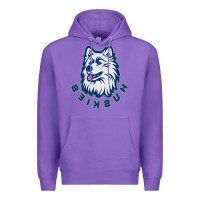 Purple HUSKIES Premium Hoodie - linhVisuals
