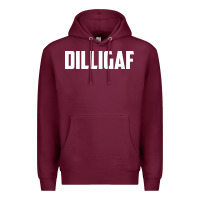 Burgundy dilligaf    bowling Premium Hoodie - linhVisuals