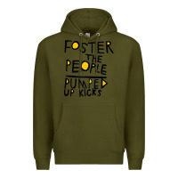 Army Green Foster The People Pumped Up Kicks Premium Hoodie - linhVisuals