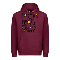 Burgundy Foster The People Pumped Up Kicks Premium Hoodie - linhVisuals