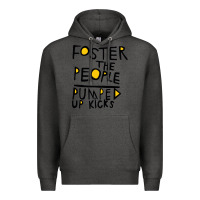 Charcoal Heather Foster The People Pumped Up Kicks Premium Hoodie - linhVisuals