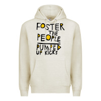 Oatmeal Heather Foster The People Pumped Up Kicks Premium Hoodie - linhVisuals