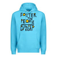 Ocean Blue Foster The People Pumped Up Kicks Premium Hoodie - linhVisuals