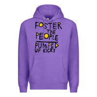 Purple Foster The People Pumped Up Kicks Premium Hoodie - linhVisuals
