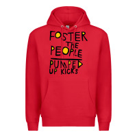 Red Foster The People Pumped Up Kicks Premium Hoodie - linhVisuals