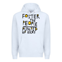 White Foster The People Pumped Up Kicks Premium Hoodie - linhVisuals