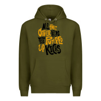 Army Green Foster The People Pumped Up Kicks Premium Hoodie - linhVisuals