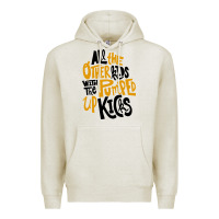 Oatmeal Heather Foster The People Pumped Up Kicks Premium Hoodie - linhVisuals