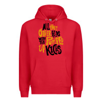 Red Foster The People Pumped Up Kicks Premium Hoodie - linhVisuals