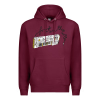 Burgundy Foster The People Torches Premium Hoodie - linhVisuals