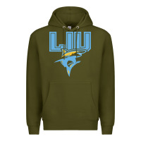 Army Green long island university sharks Premium Hoodie - linhVisuals